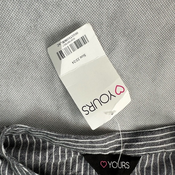 Size 22-24 Stripey Long Too Blouse BRAND NEW WITH TAGS - Picture 2 of 2